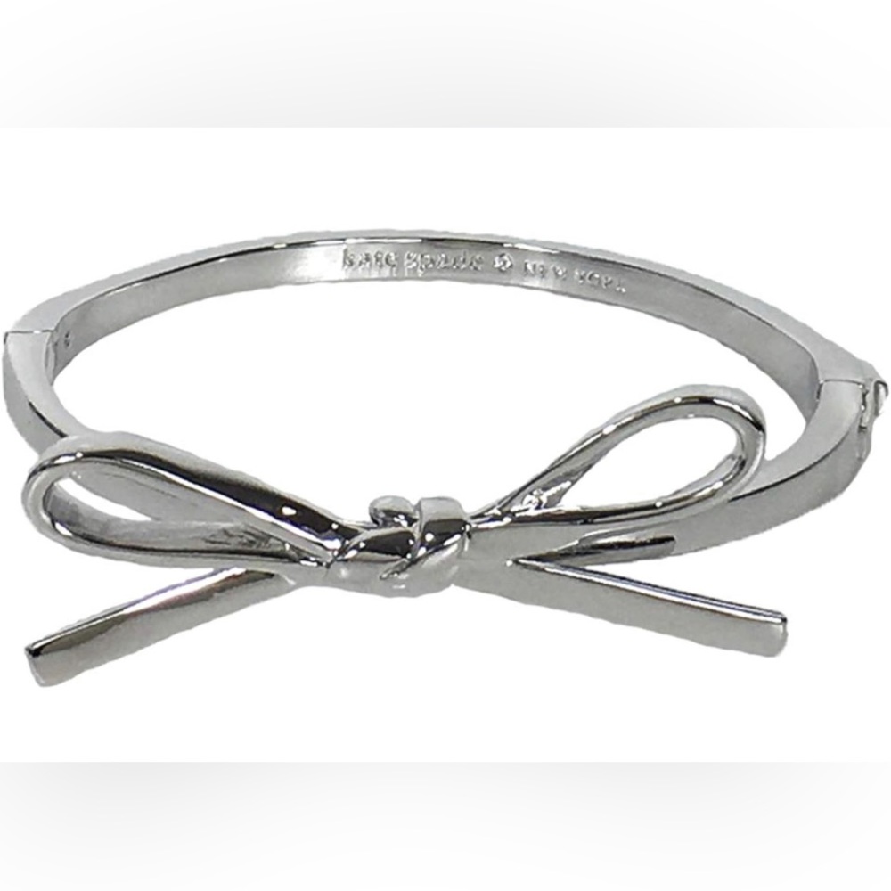 Kate Spade Silver-Tone Bow Bangle